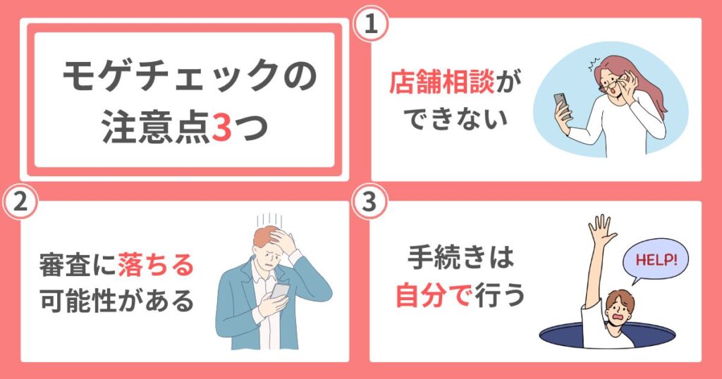 モゲチェック 注意点